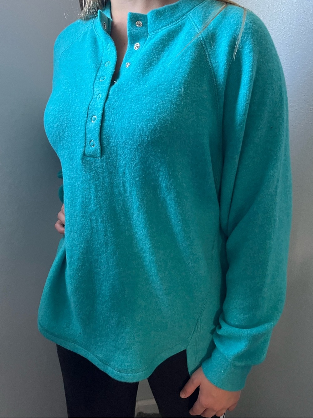Fleece Raglan Henley